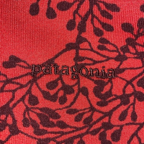 RARE VINTAGE womens Patagonia 1/4 zip Polartec pullover fleece coral branches - Picture 13 of 14